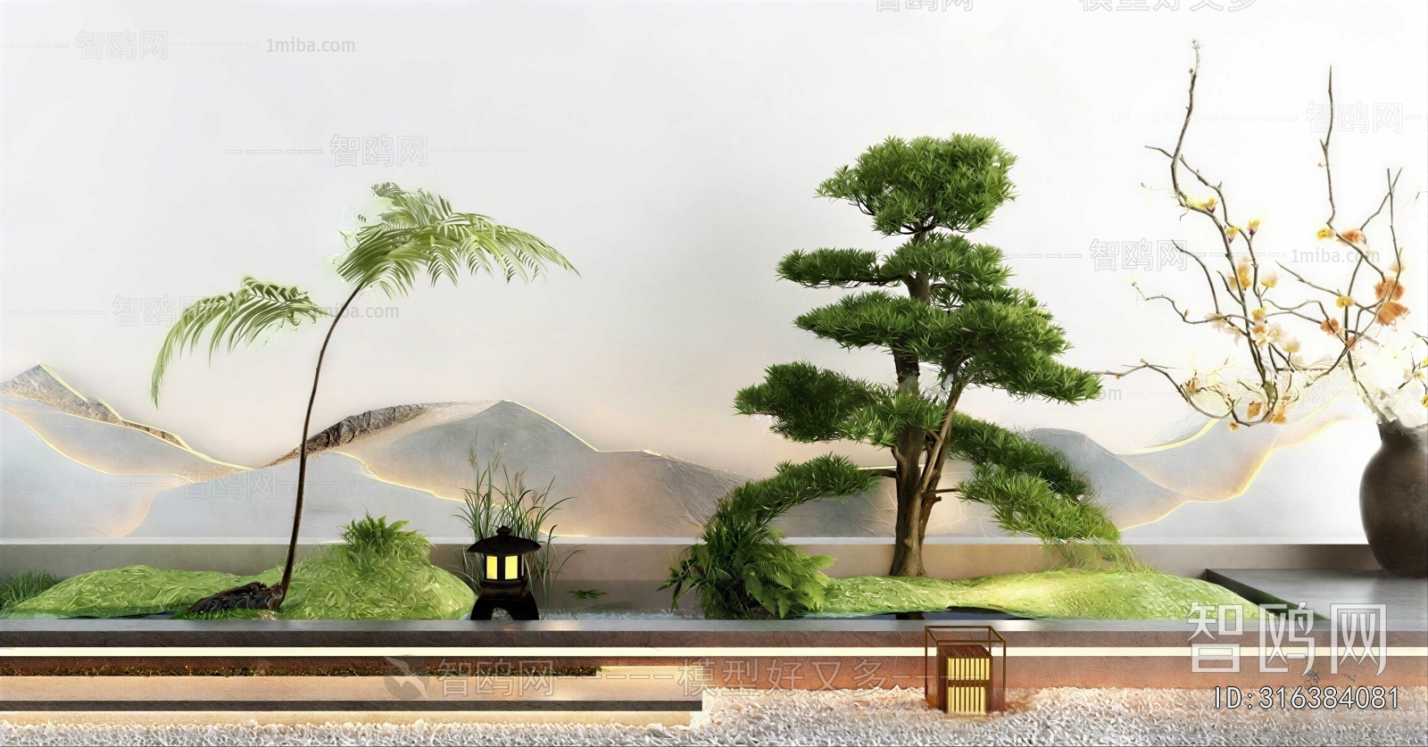 New Chinese Style Plant Landscaping