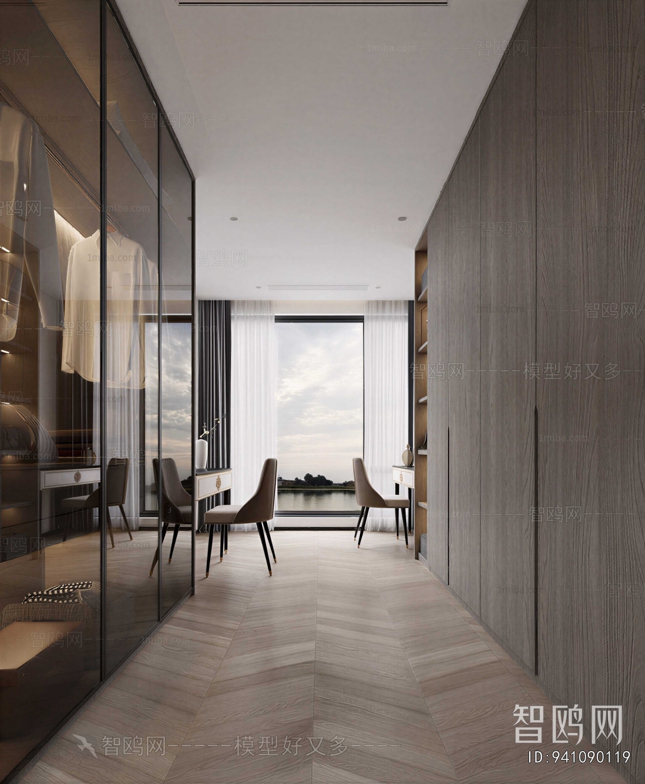 Modern Clothes Storage Area