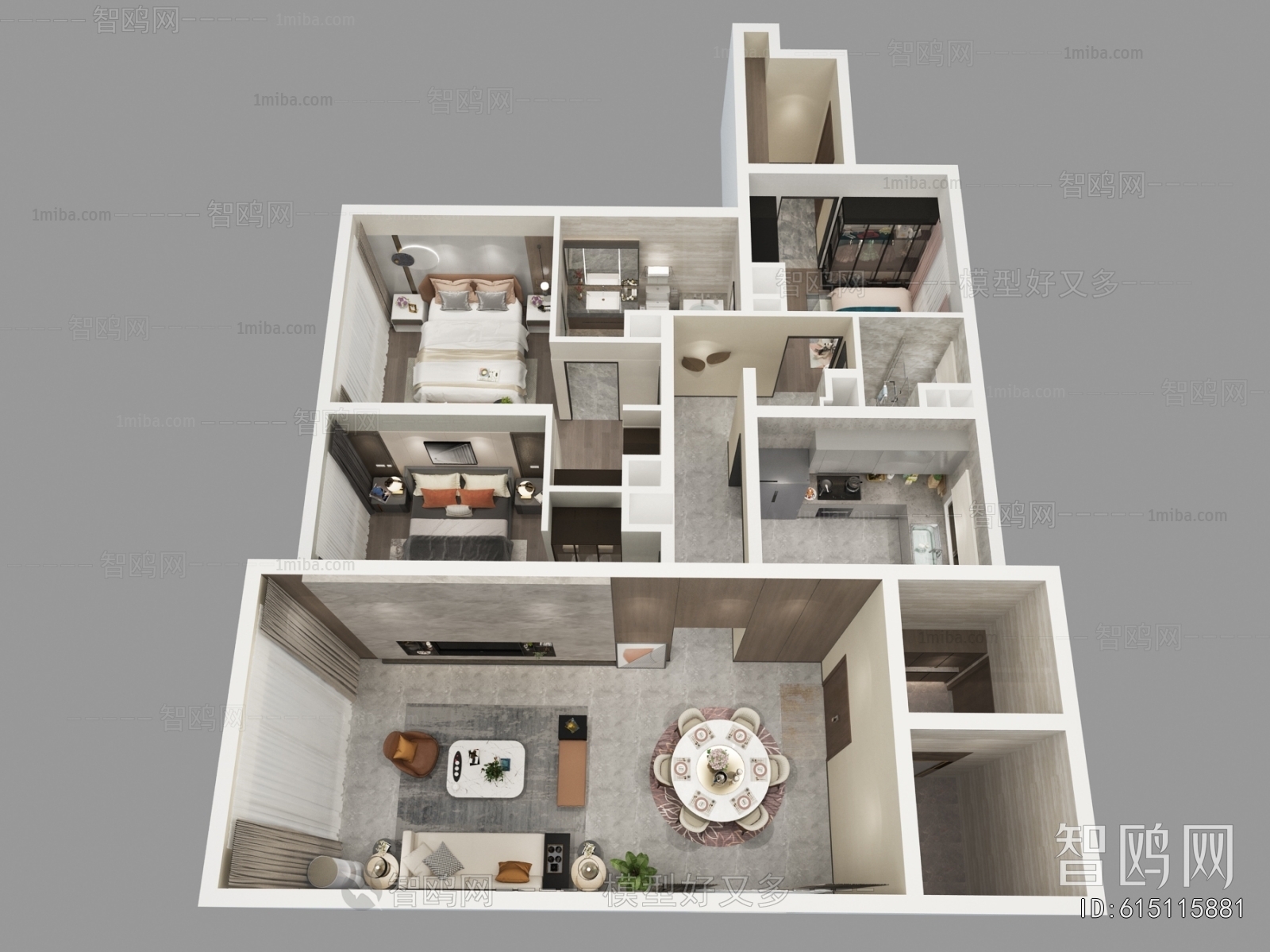 Modern A Bird's-eye View Of Home Decoration