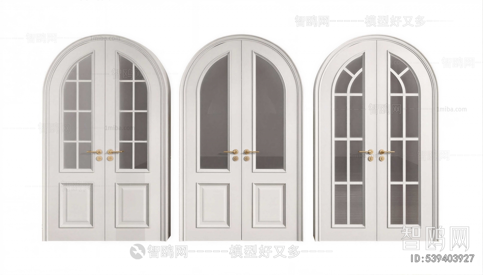 Simple European Style Double Door