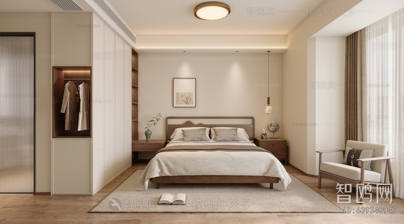 New Chinese Style Bedroom