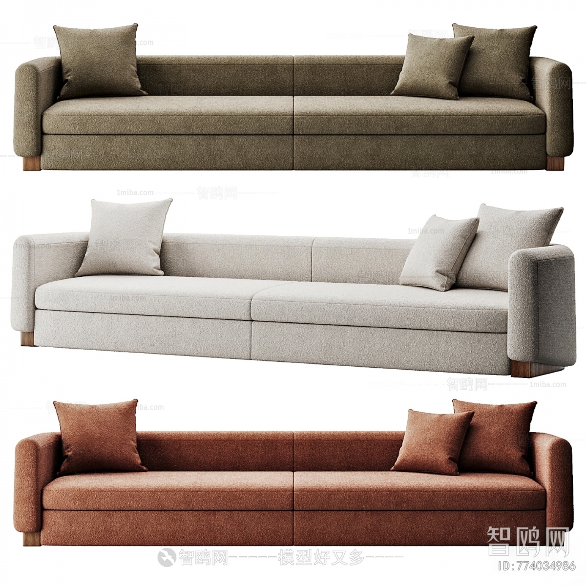 Modern Three-seat Sofa