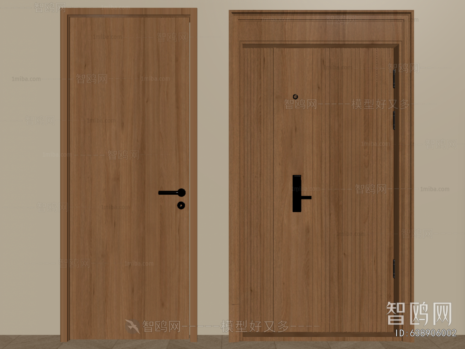 New Chinese Style Single Door