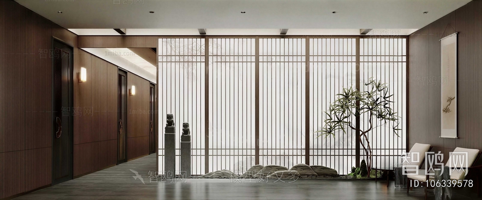 New Chinese Style Plant Landscaping