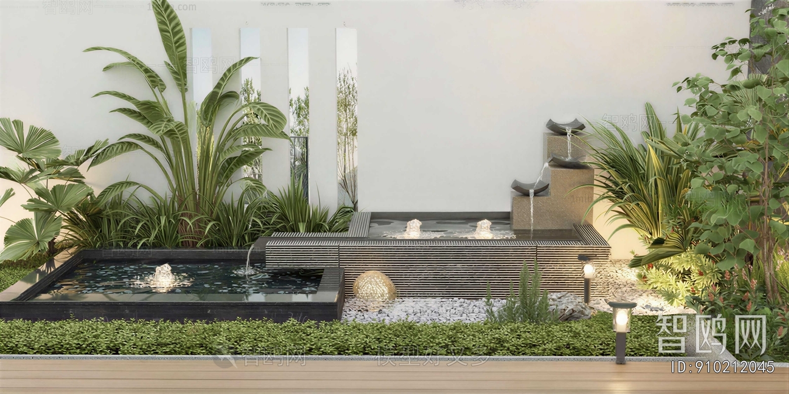 Modern Courtyard/landscape