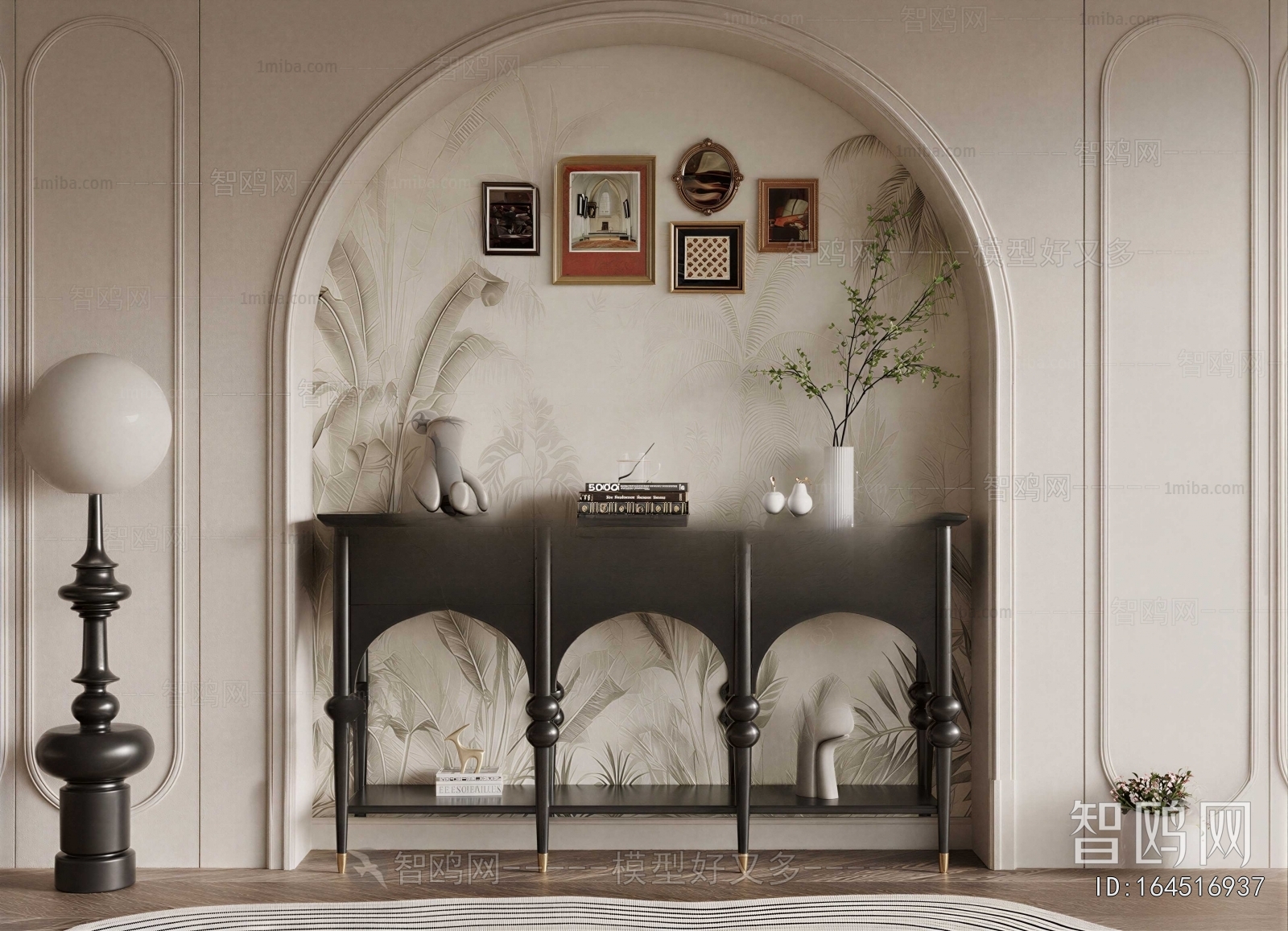 French Style Entrance Cabinet