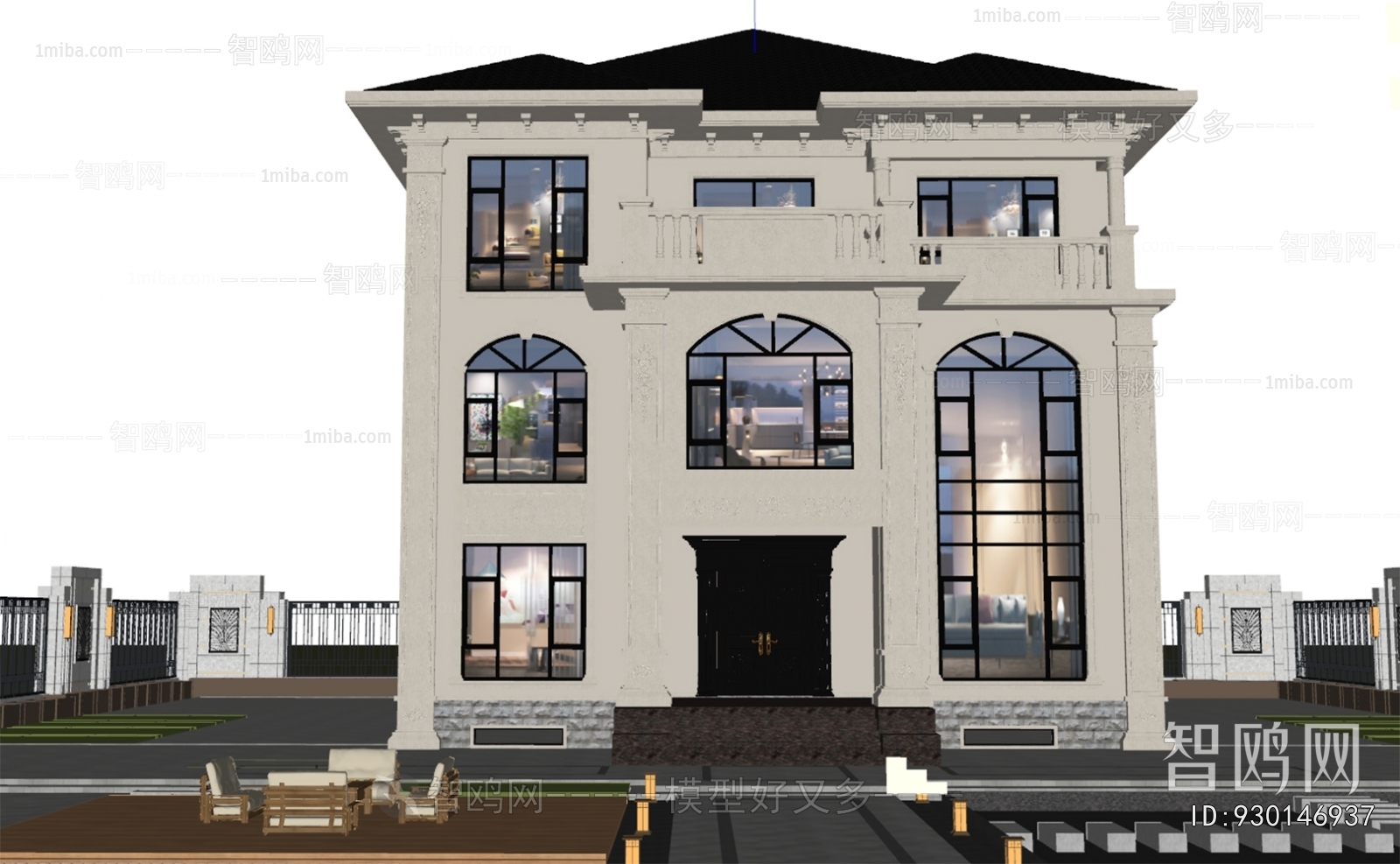 Simple European Style Detached Villa