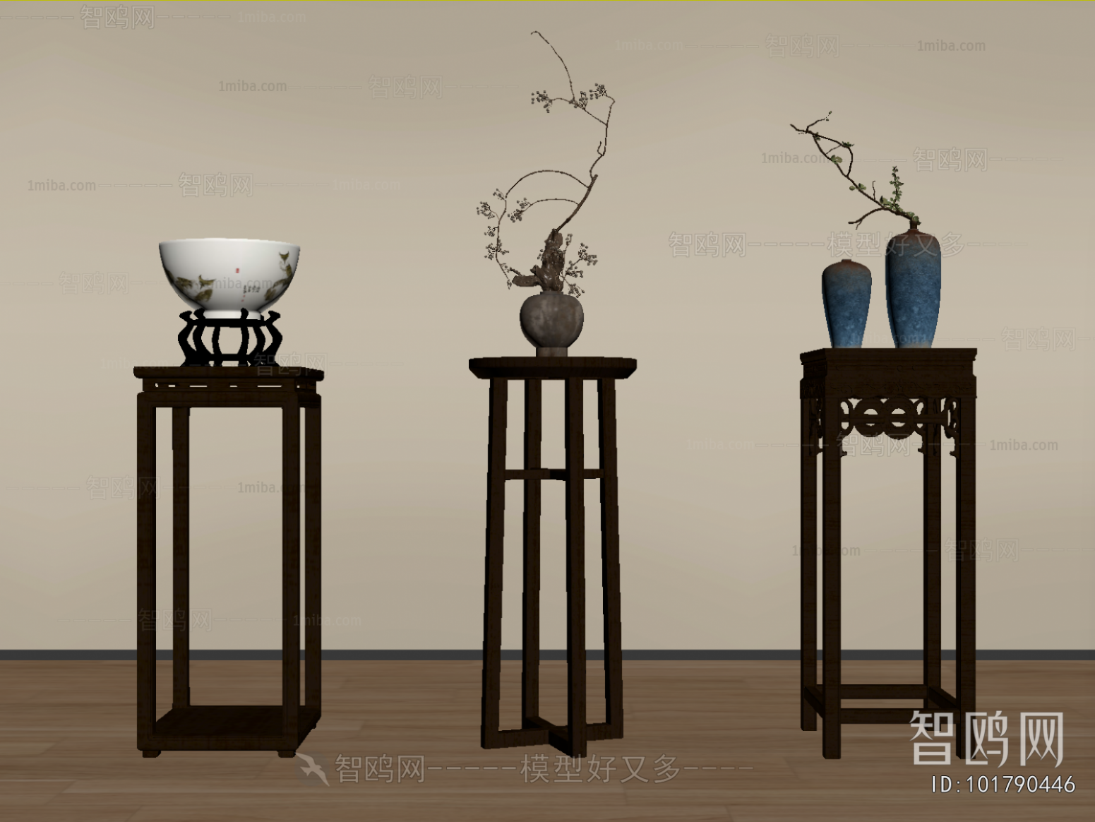 New Chinese Style Flower Shelf