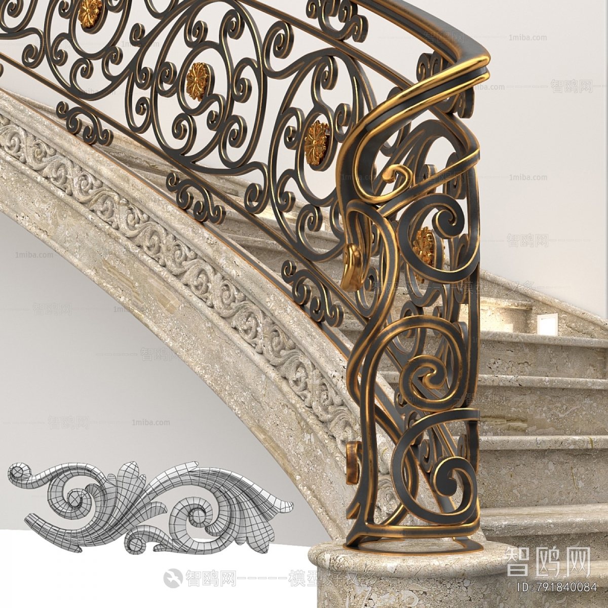 European Style Rotating Staircase