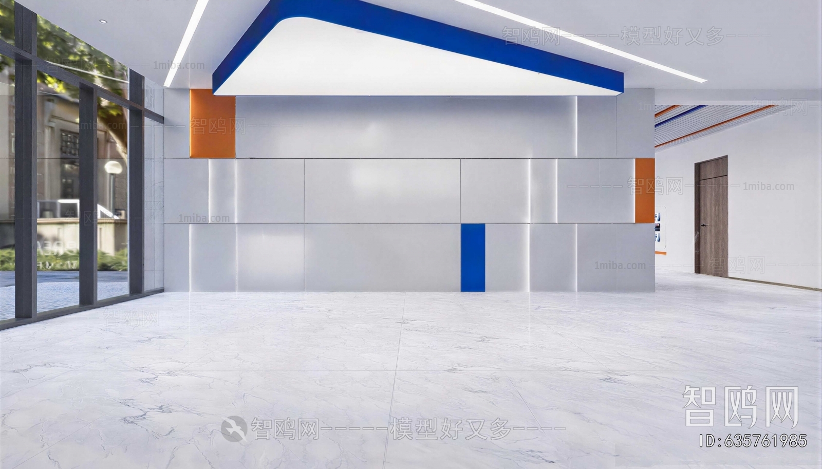 Modern Office Reception Desk