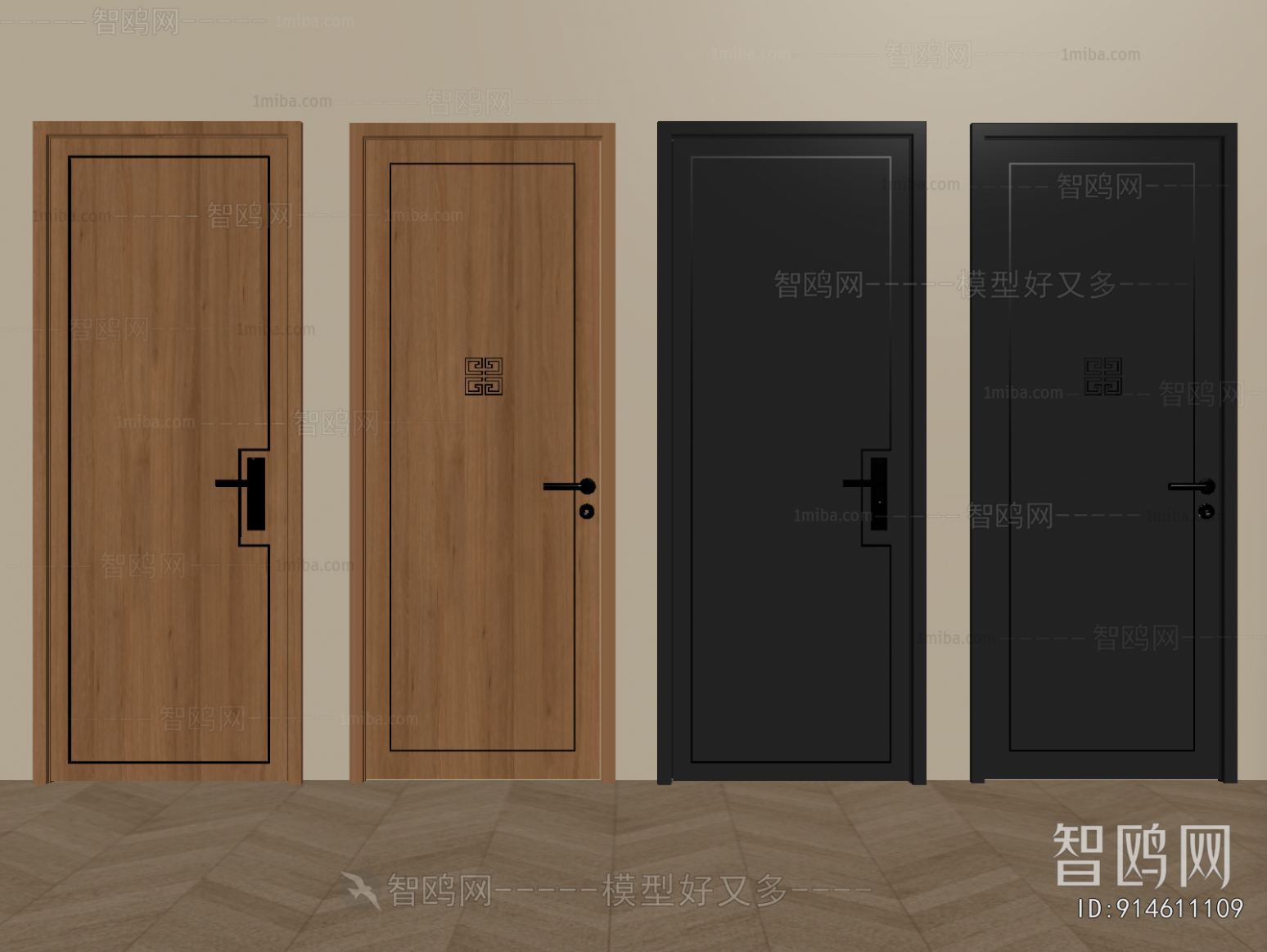 New Chinese Style Single Door