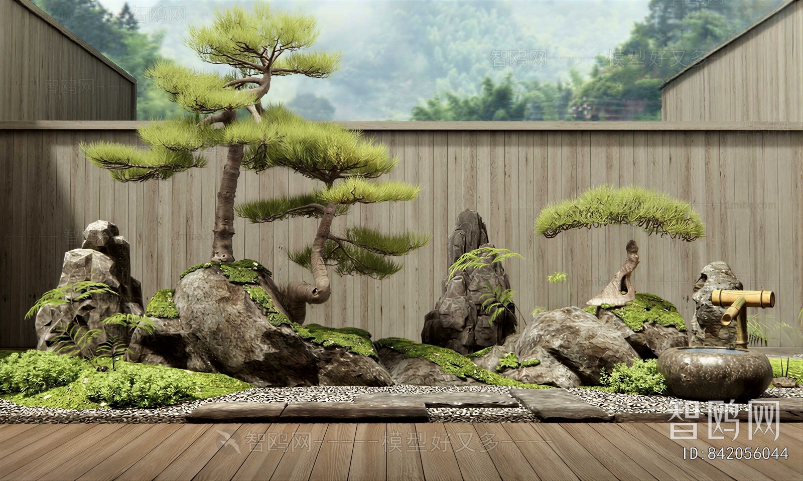 Japanese Style Courtyard/landscape