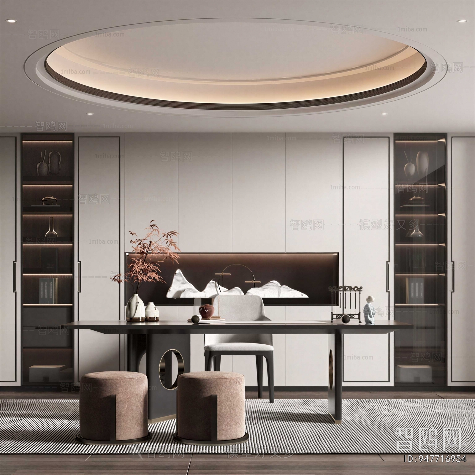 New Chinese Style Study Space