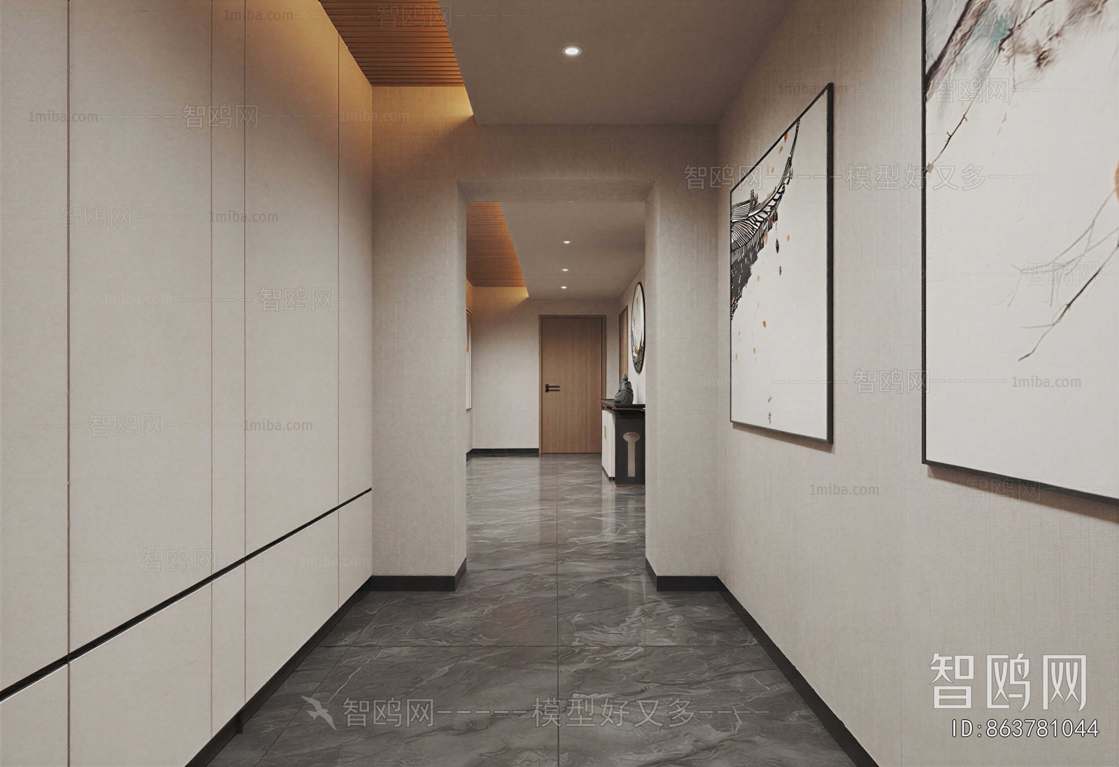 New Chinese Style Office Aisle