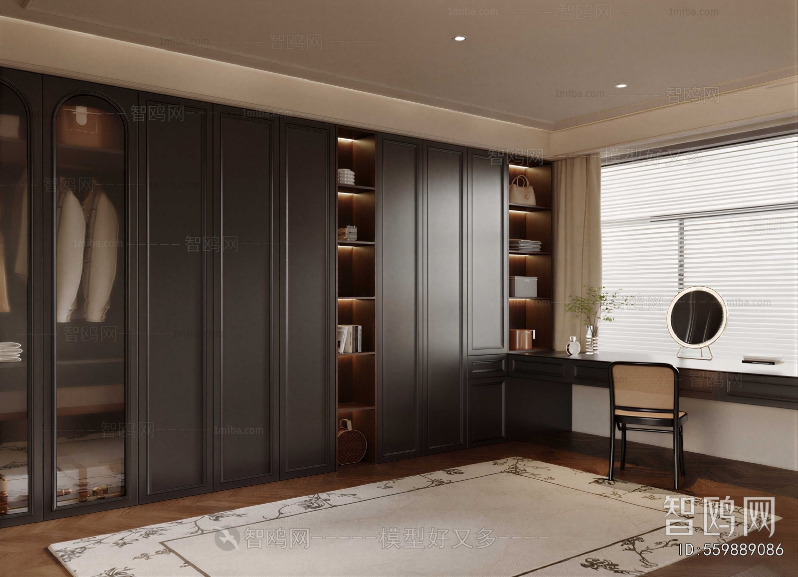 Modern Clothes Storage Area