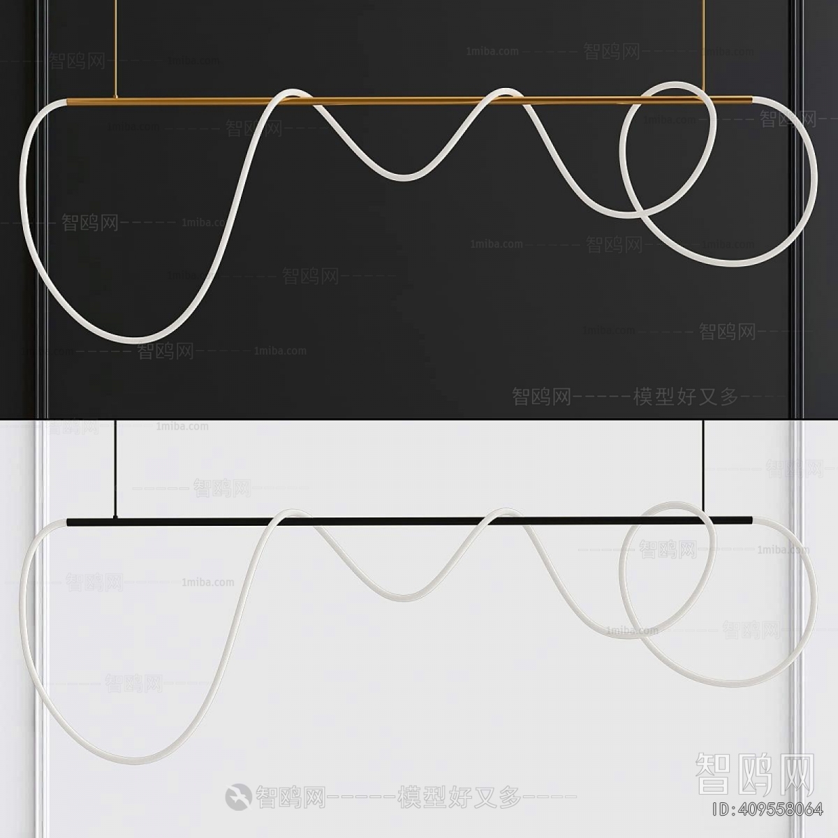 Modern Long Chandelier