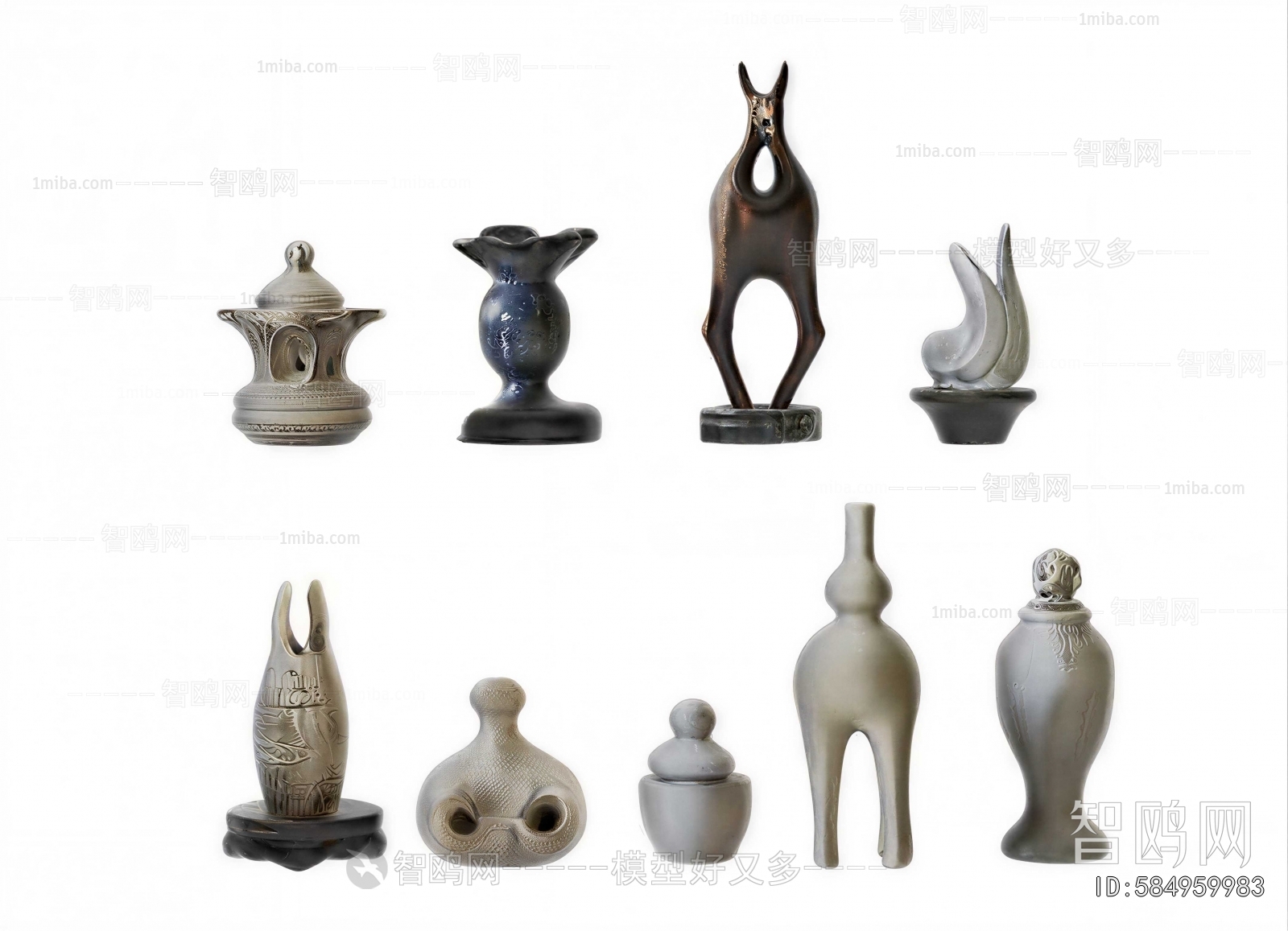 Wabi-sabi Style Clay Pot