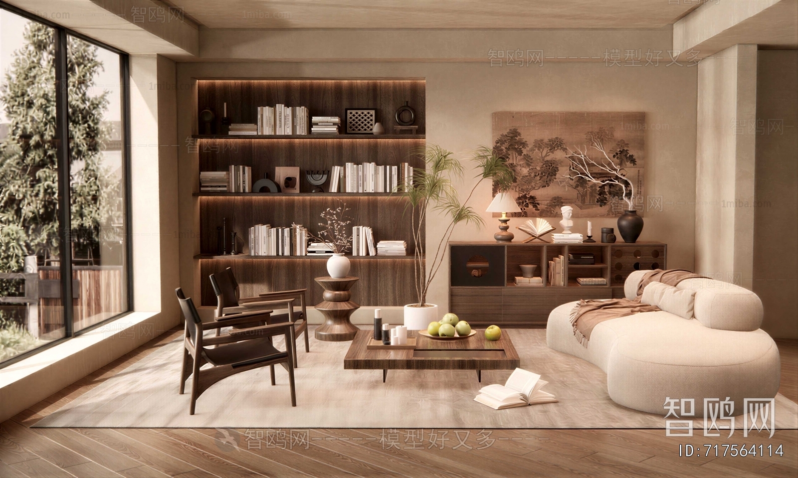 Wabi-sabi Style A Living Room