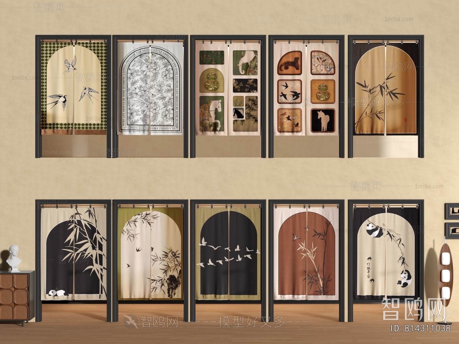 French Style Door Curtain