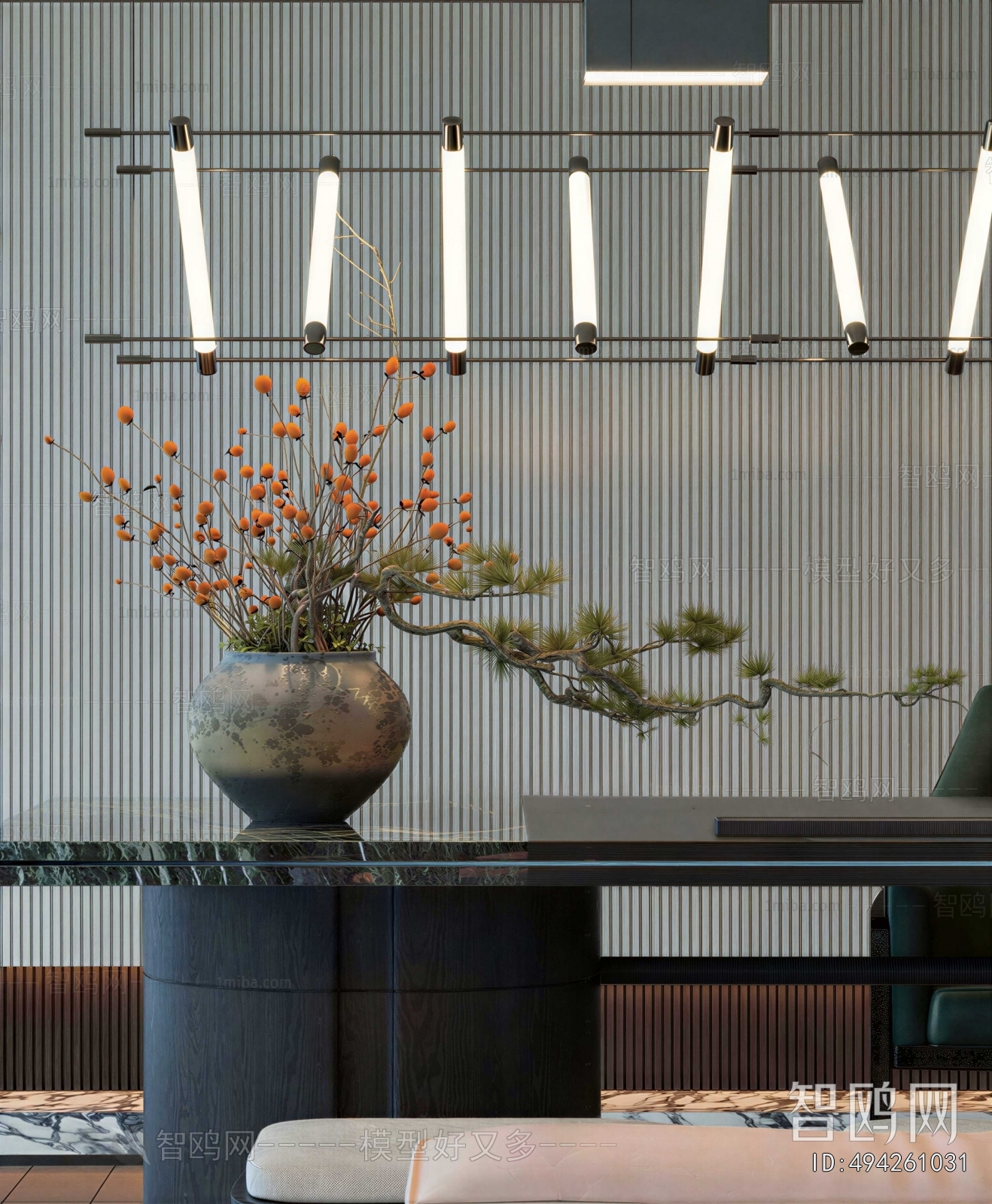 New Chinese Style Flower Arrangement