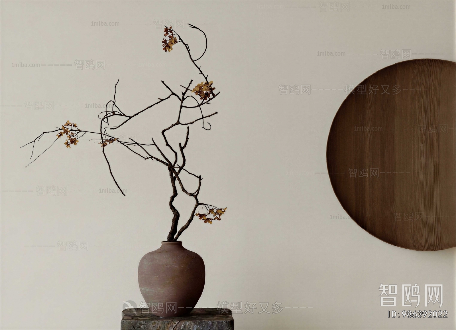 Wabi-sabi Style Dried Branch