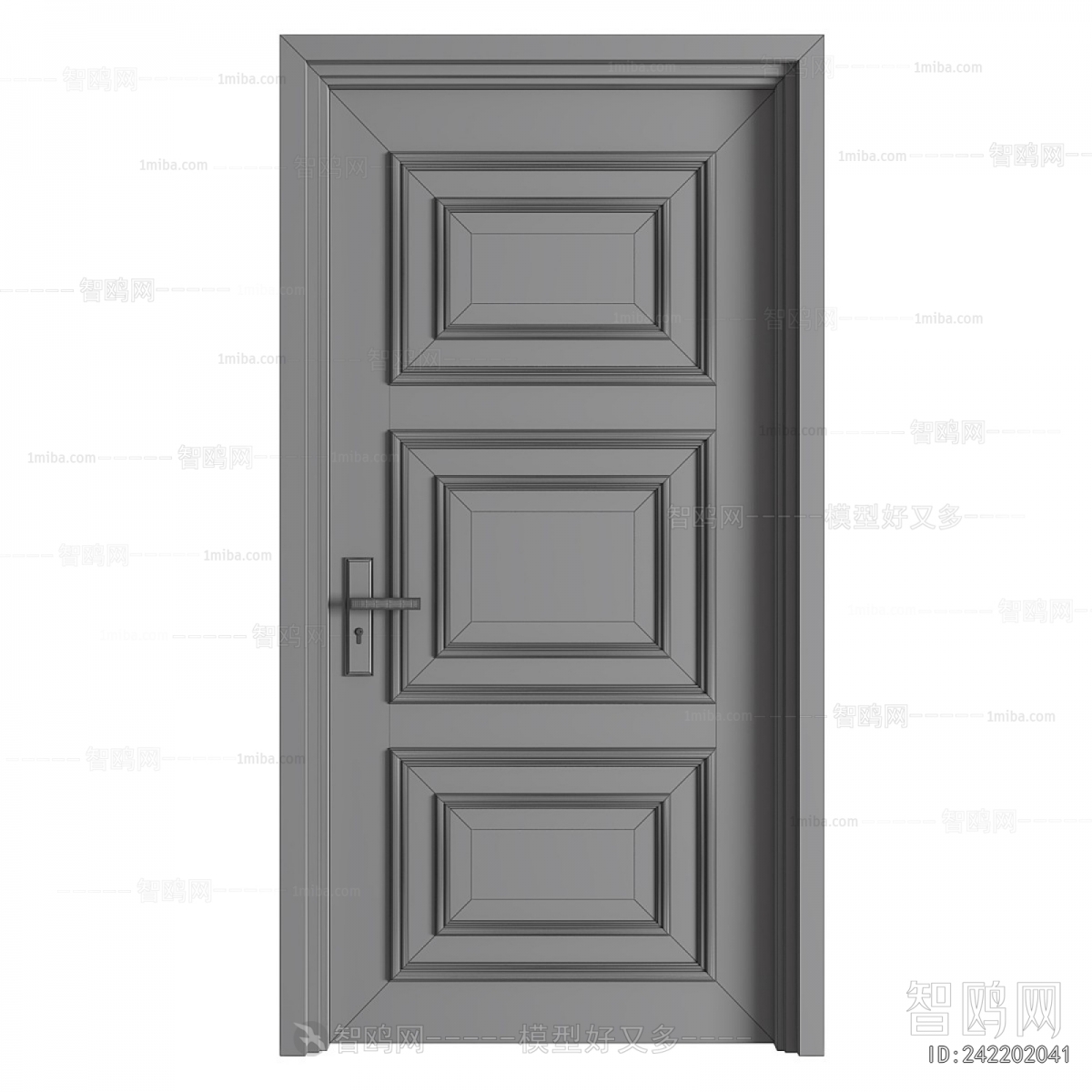 Simple European Style Single Door