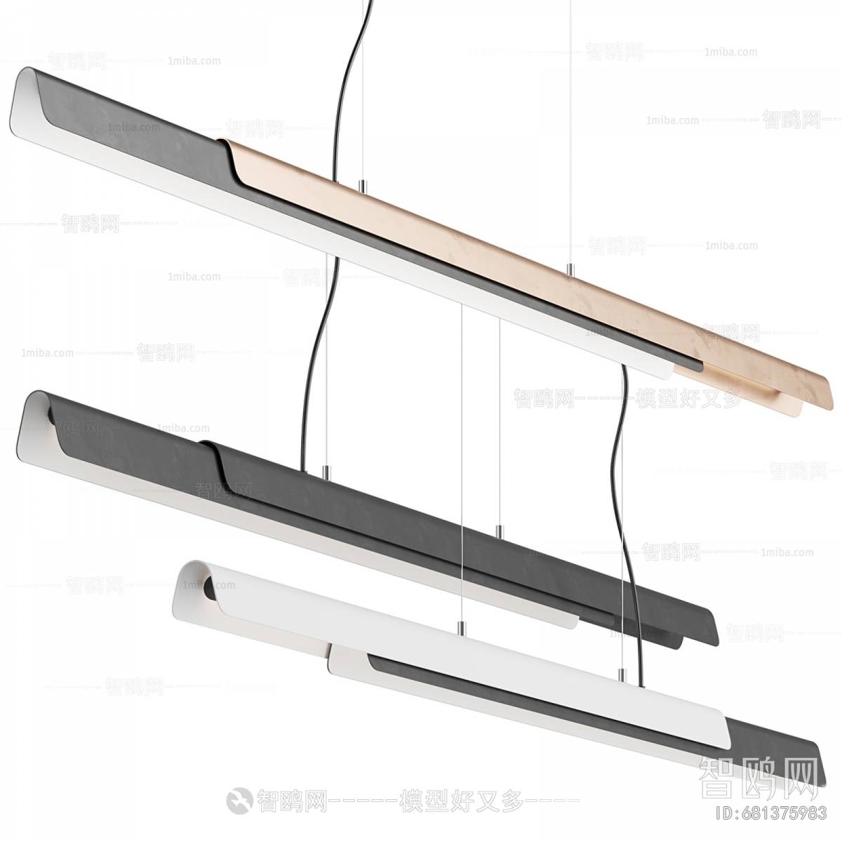 Modern Long Chandelier