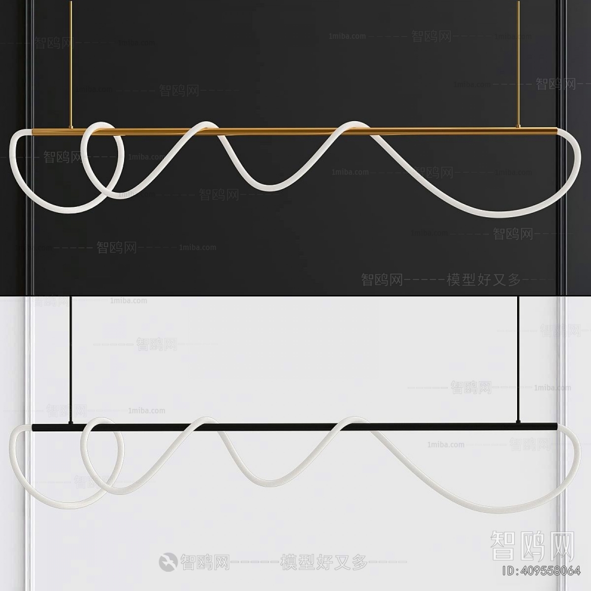 Modern Long Chandelier