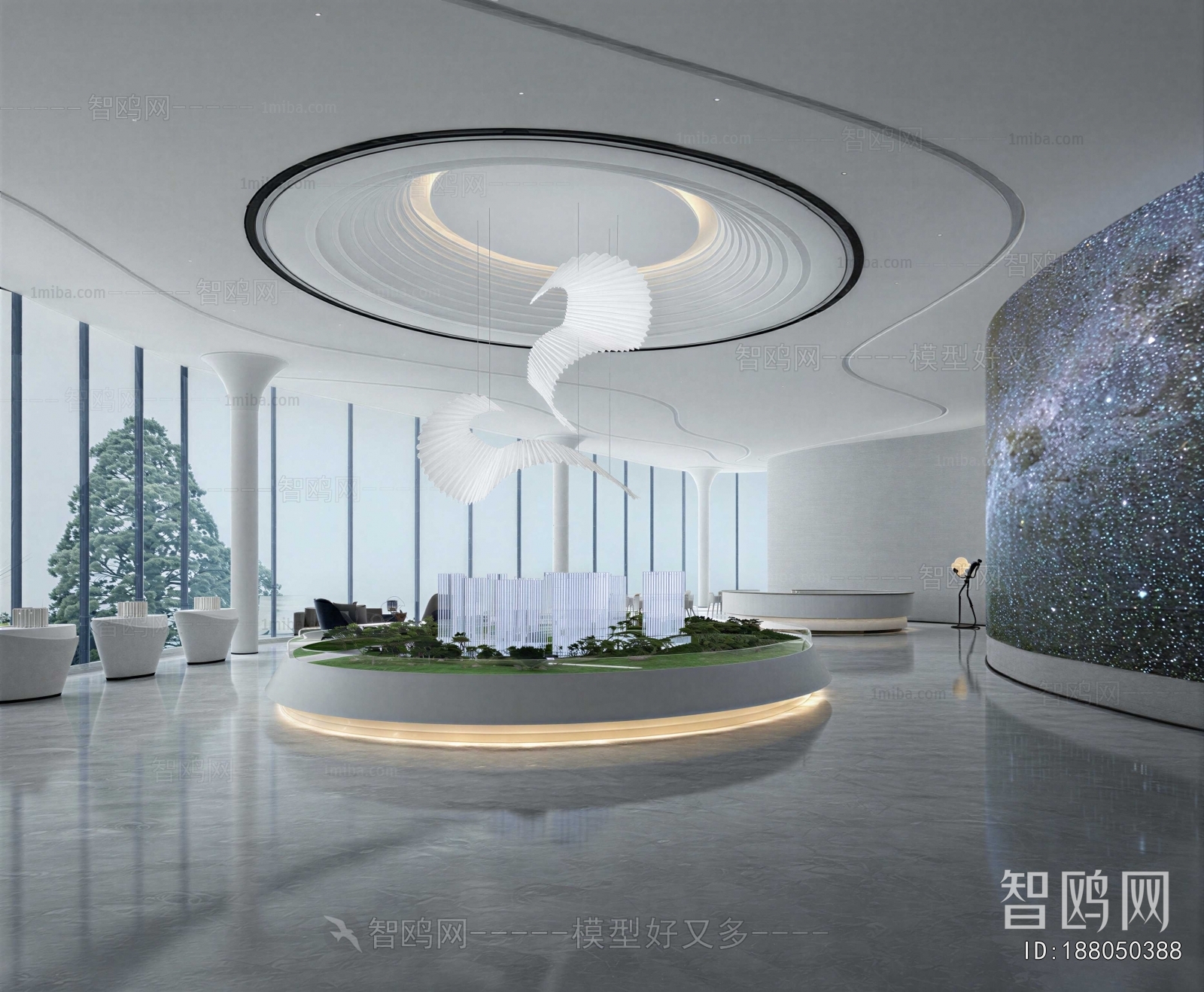 Modern Office Reception Desk