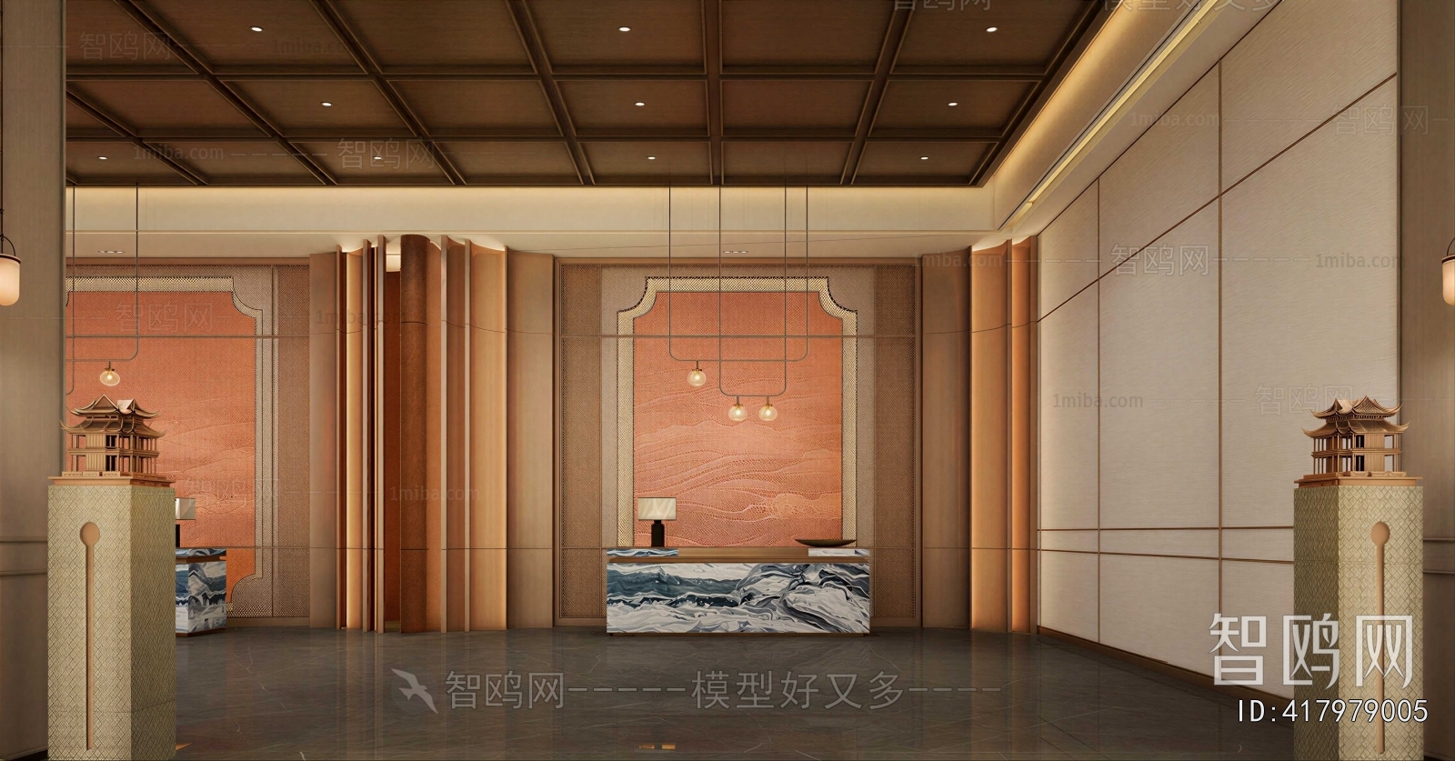 New Chinese Style Lobby Hall