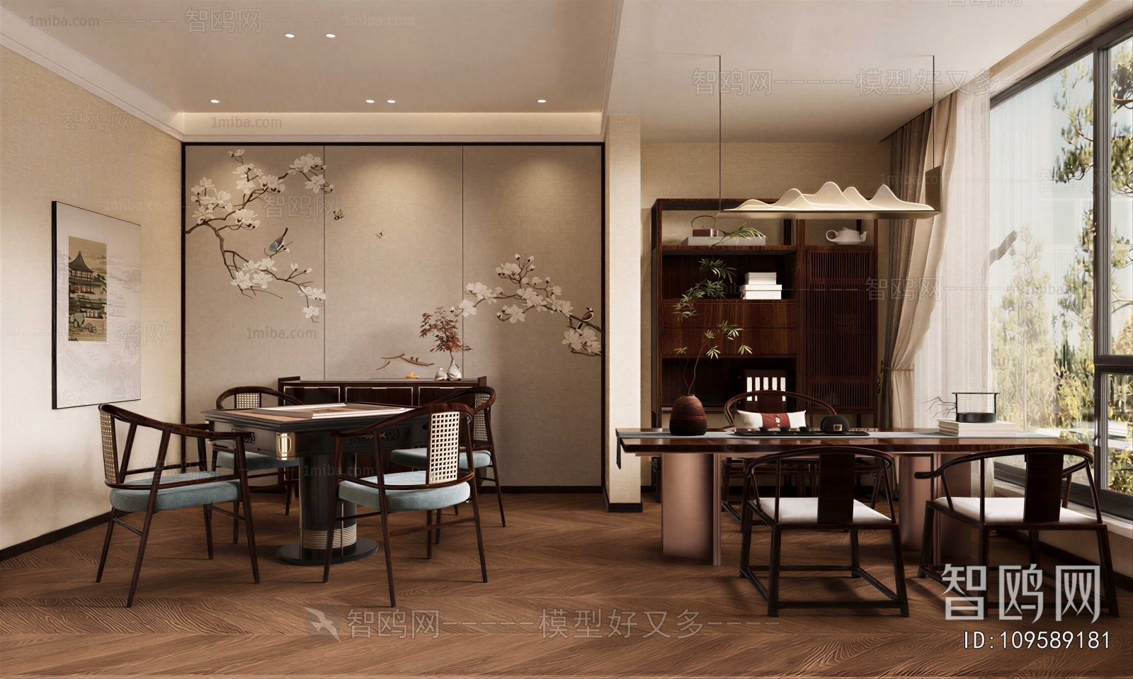 New Chinese Style Chess And Card Room