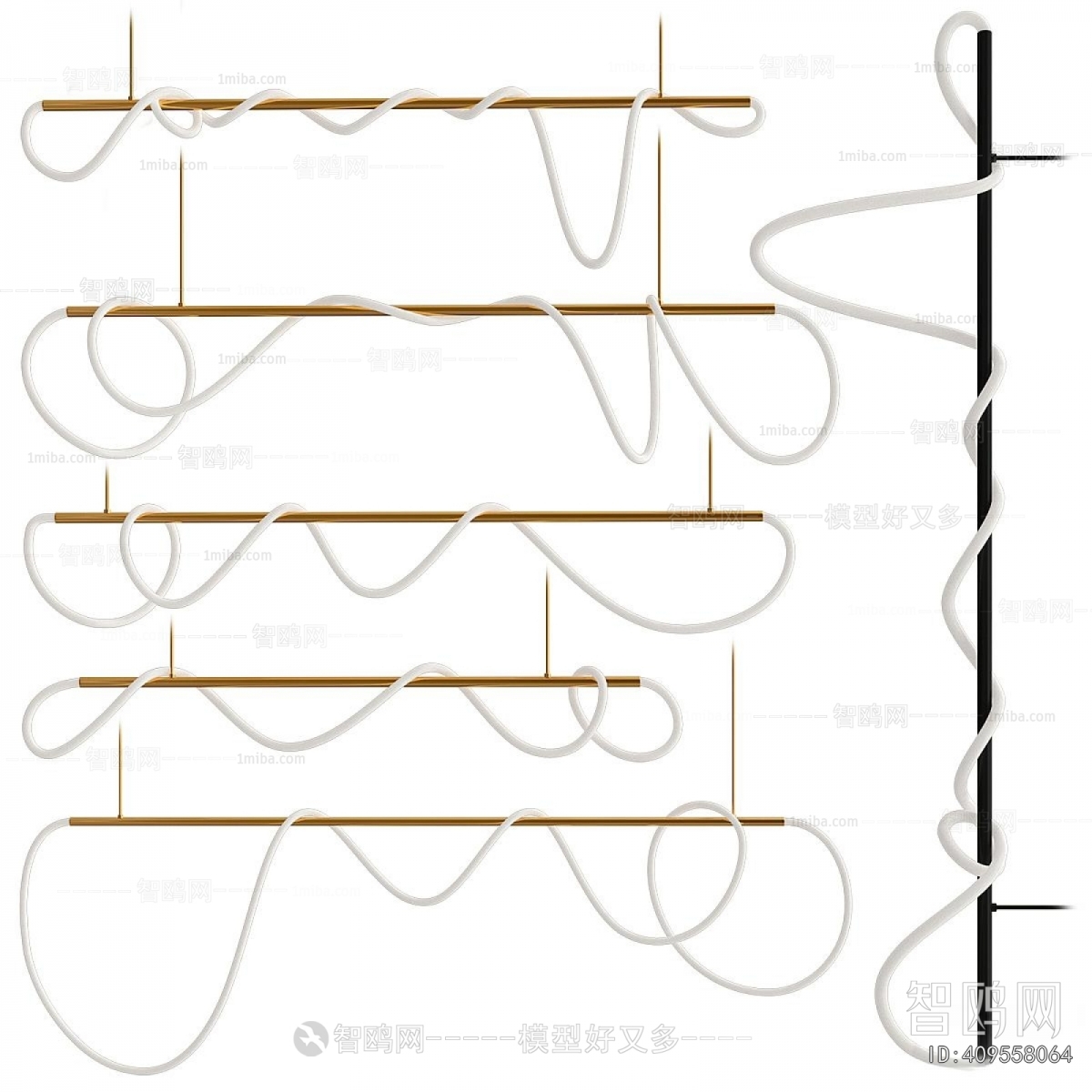 Modern Long Chandelier