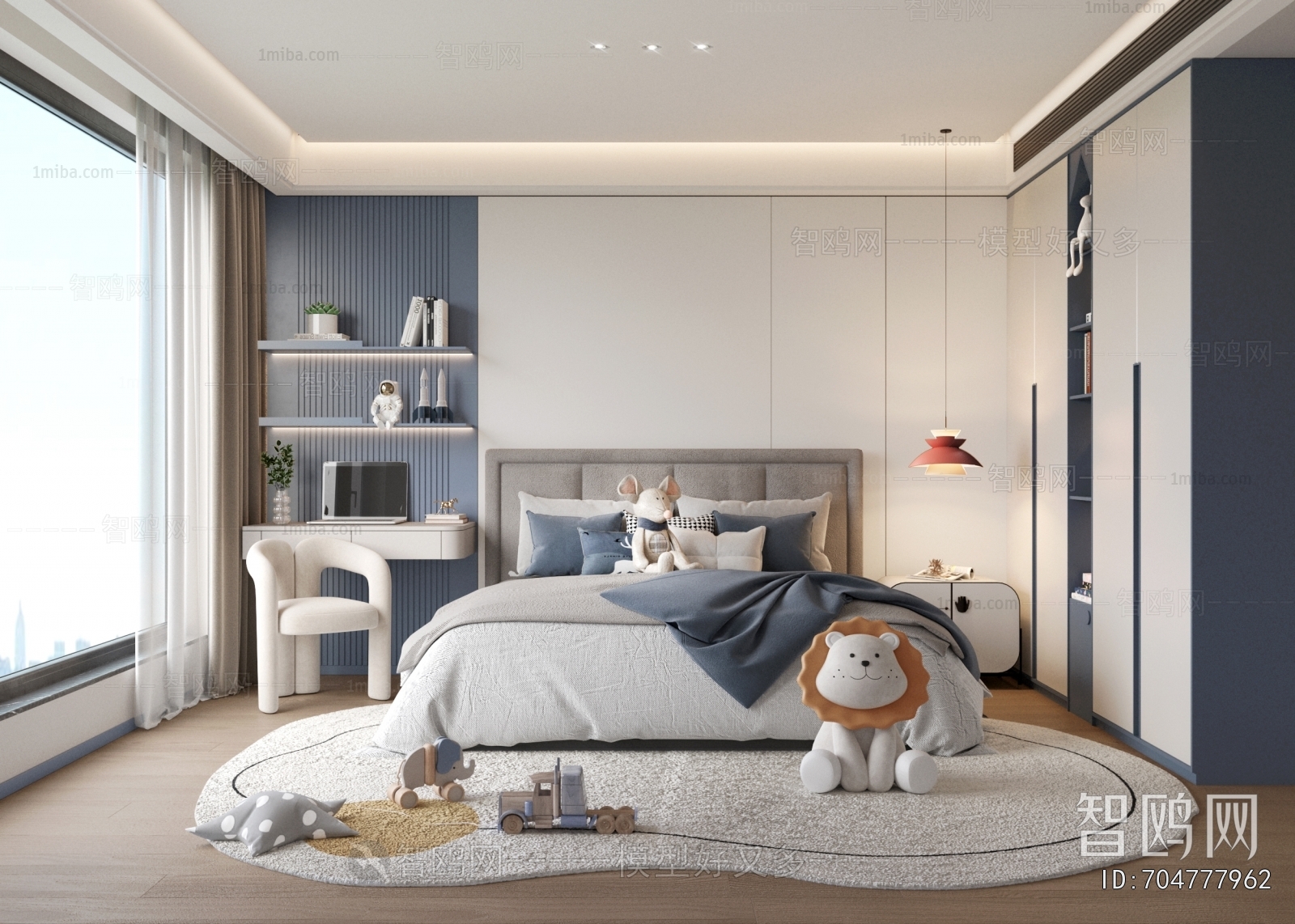 Modern Boy's Room And Son's Room