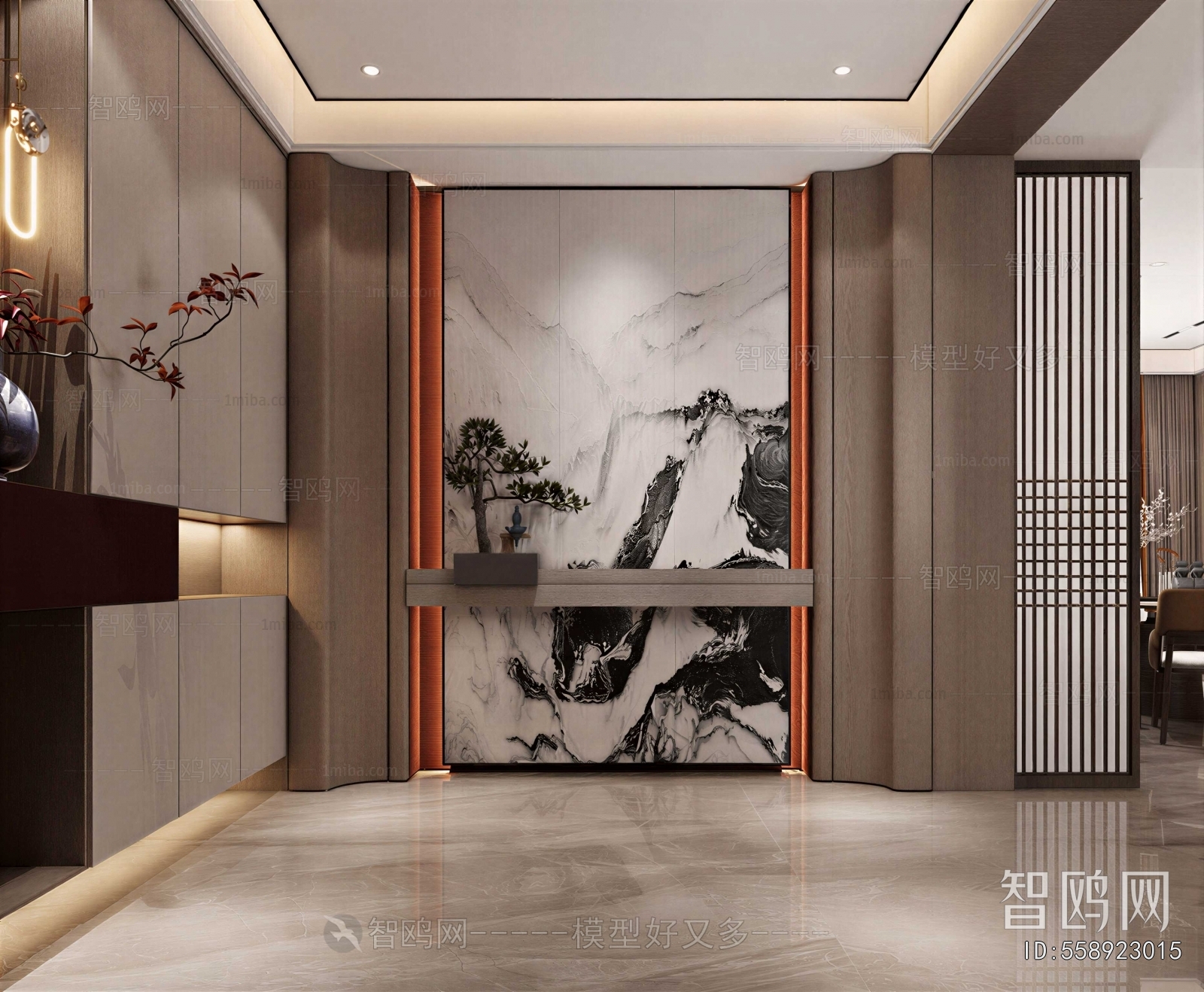 New Chinese Style Hallway