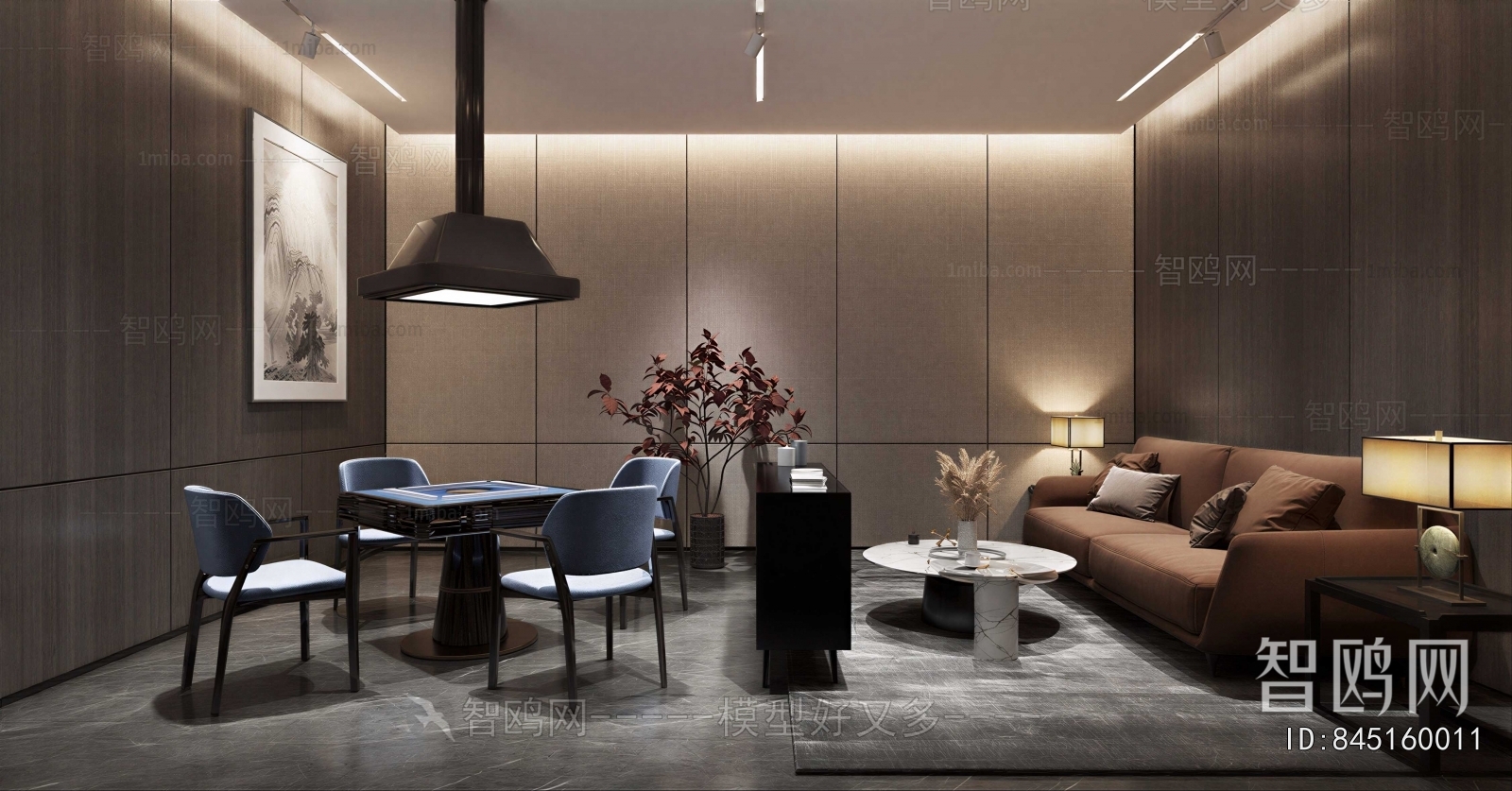 New Chinese Style Chess And Card Room