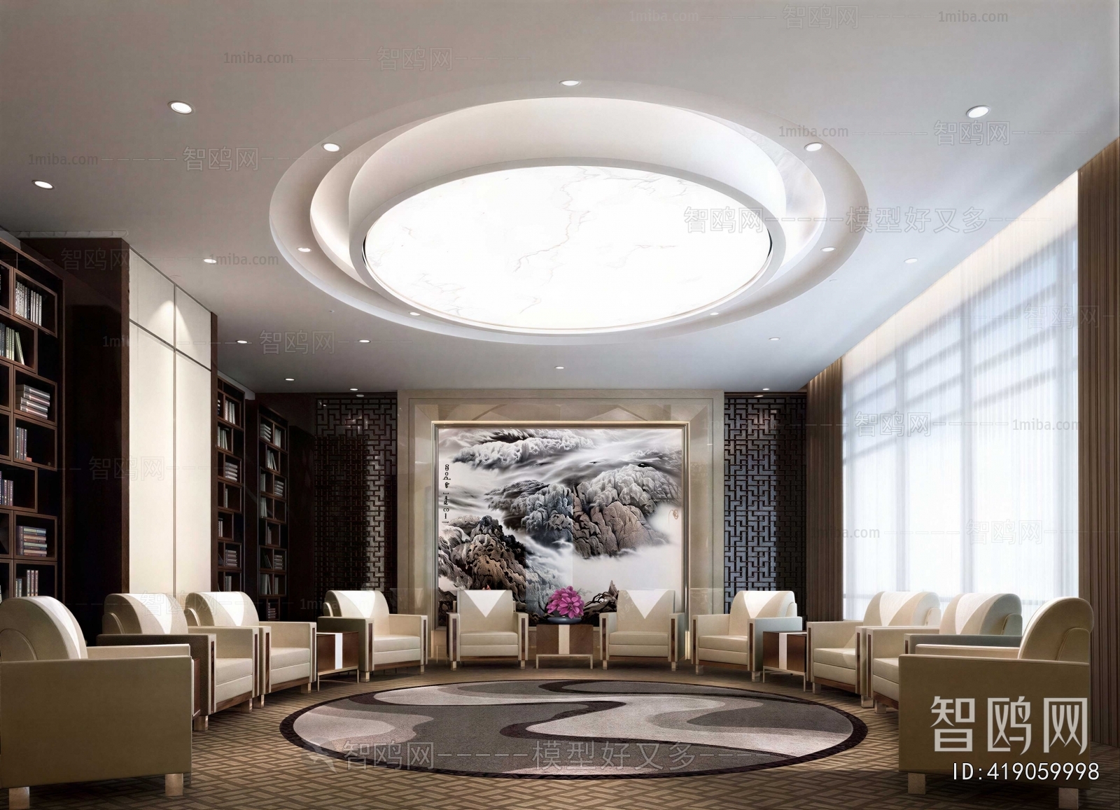 New Chinese Style Reception Room