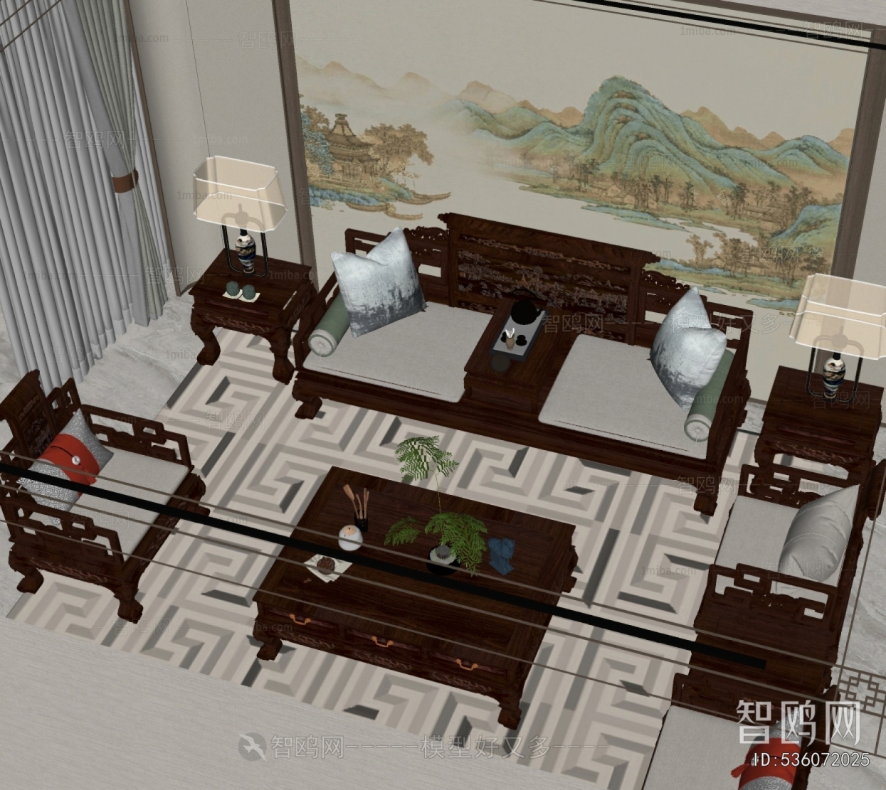 Chinese Style Sofa Combination