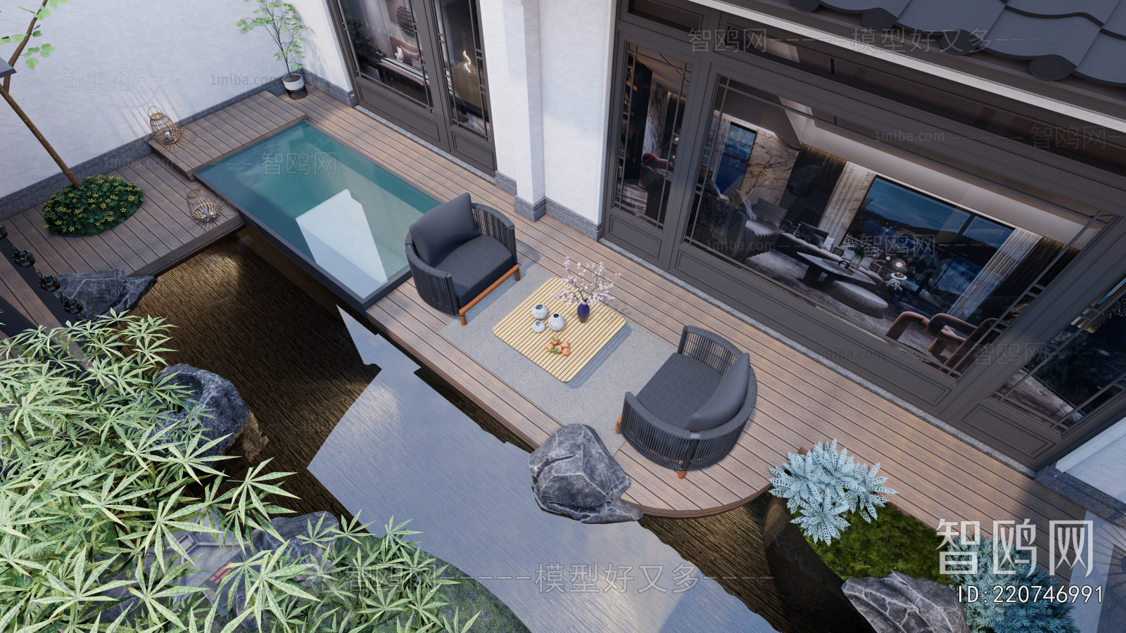 New Chinese Style Courtyard/landscape