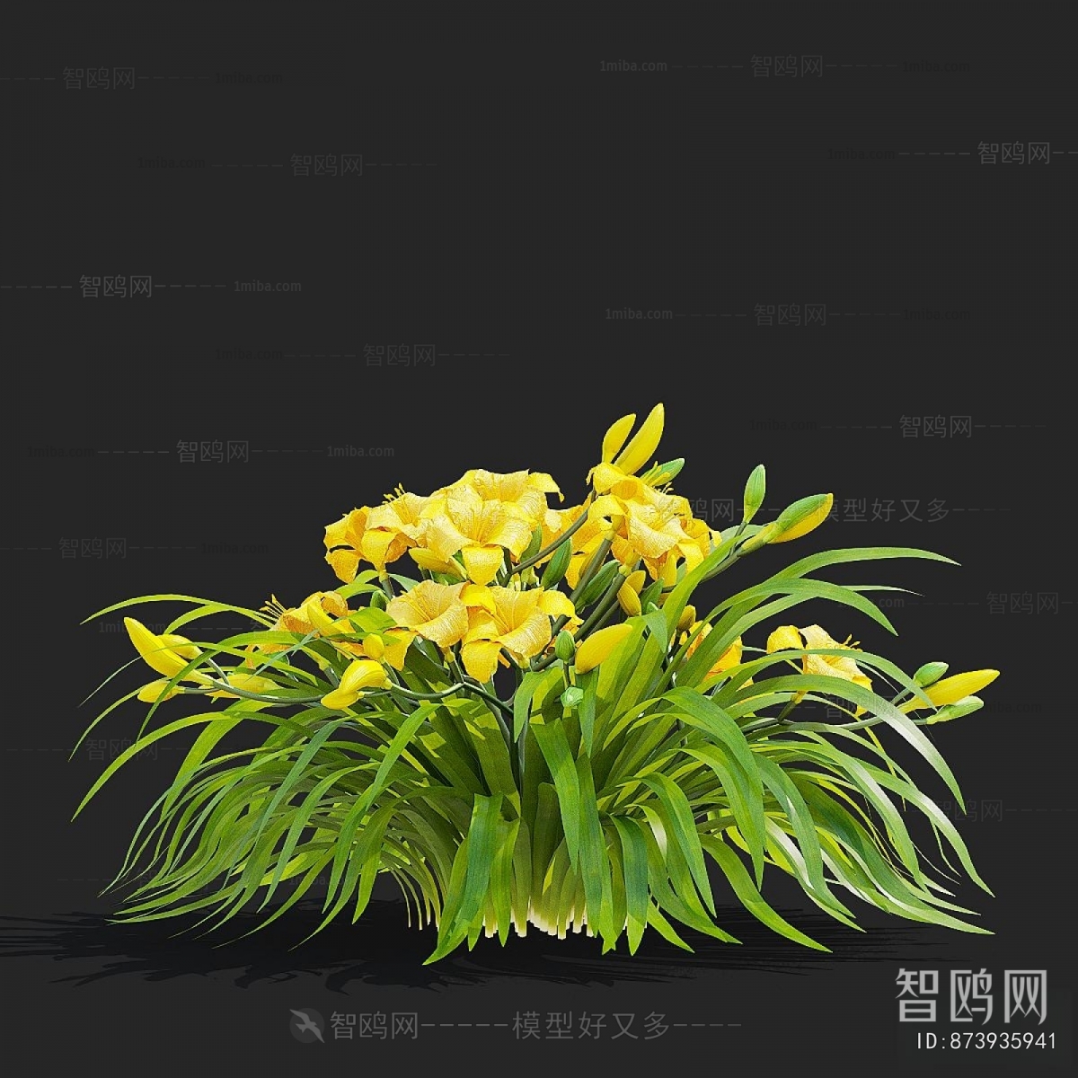 Modern Flowers And Grass