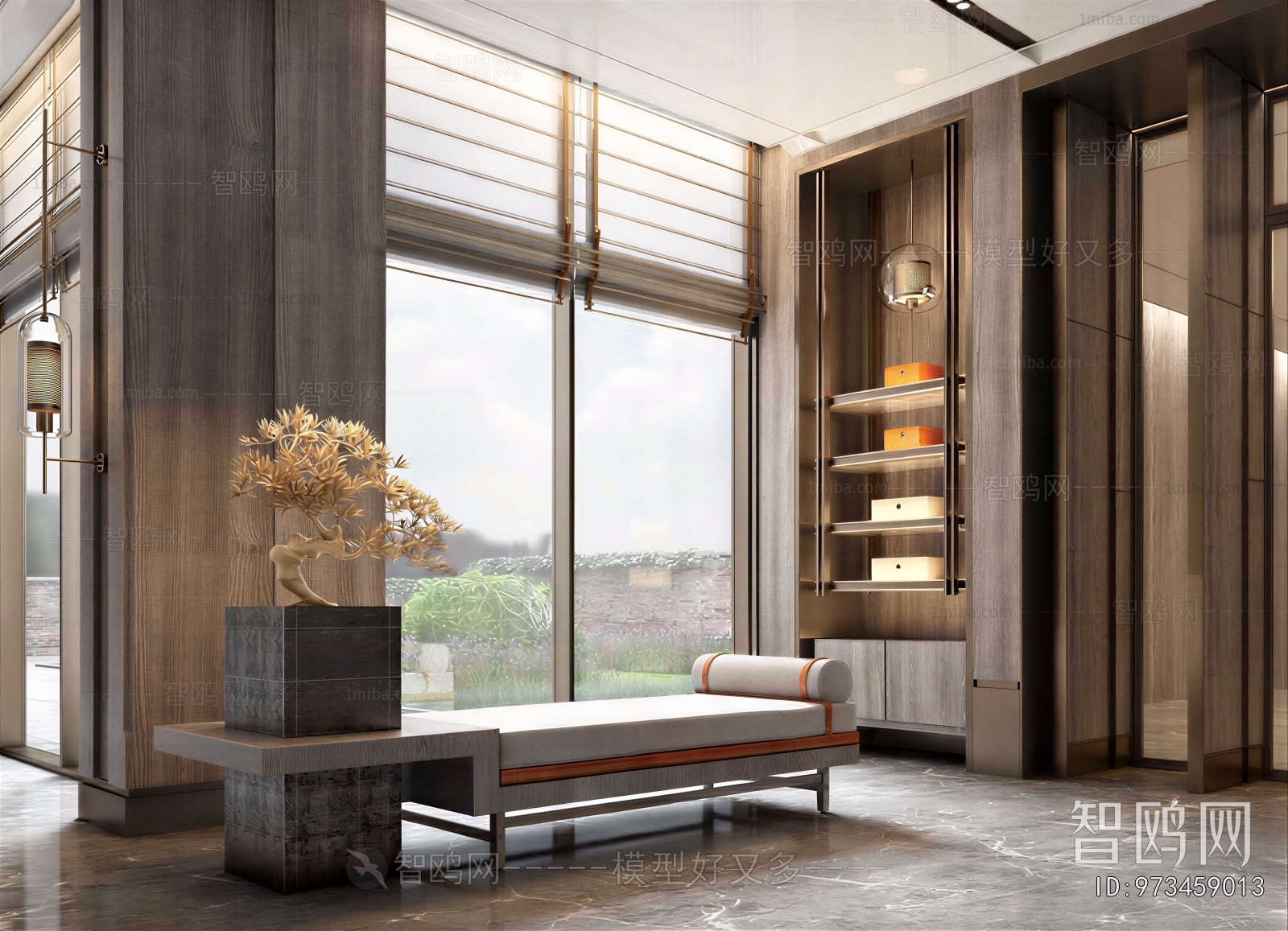 New Chinese Style Real Estate Sales Office