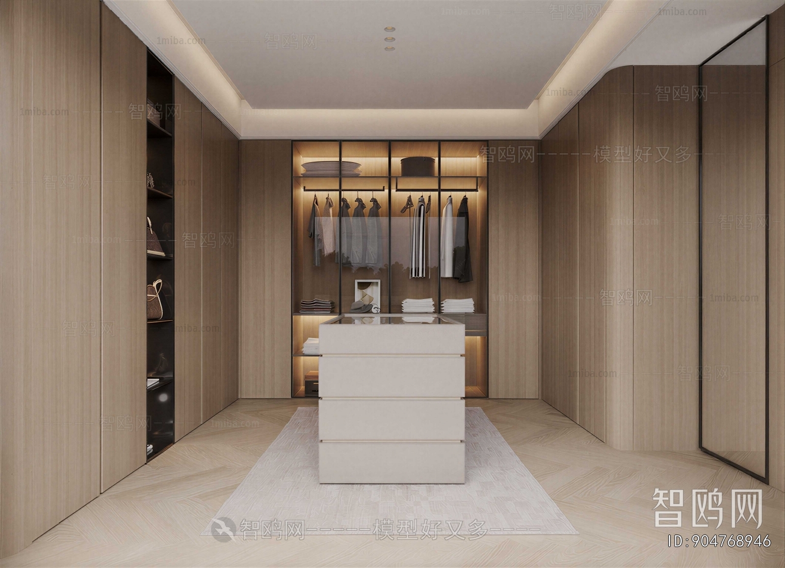 Modern Clothes Storage Area