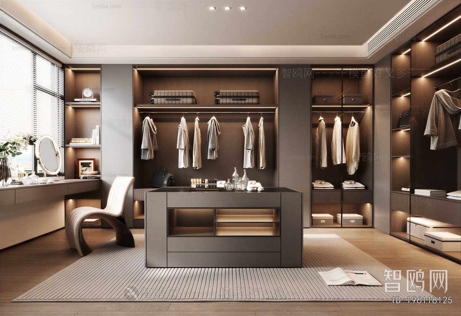 Modern Clothes Storage Area