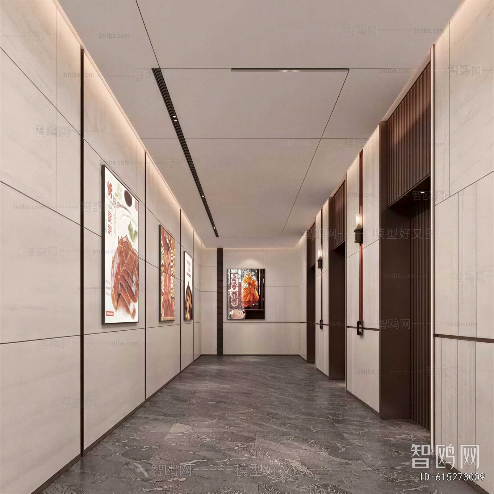 Modern Office Elevator Hall