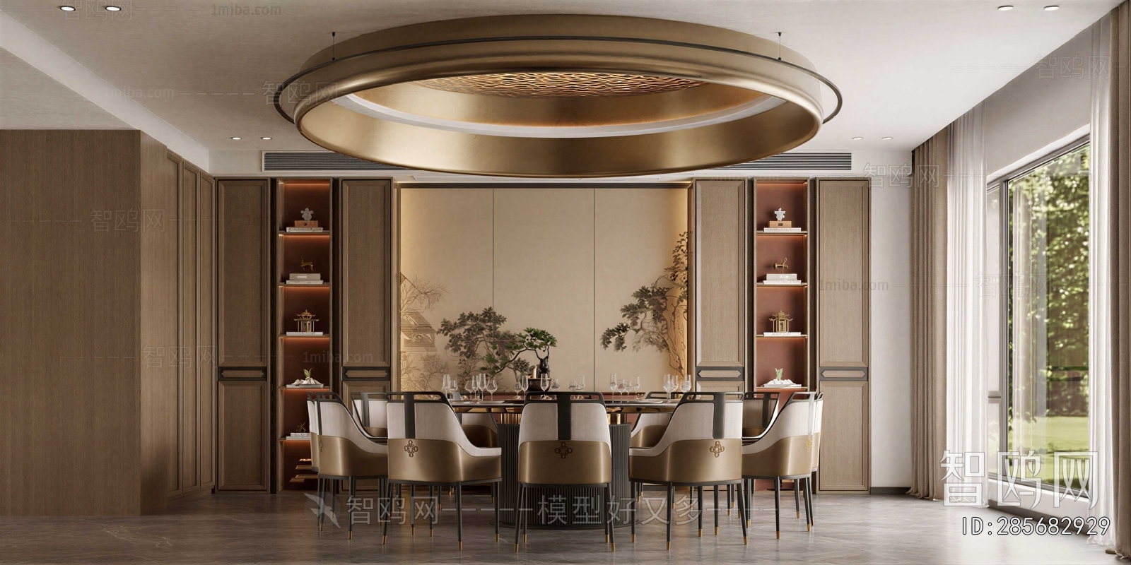 New Chinese Style Dining Room