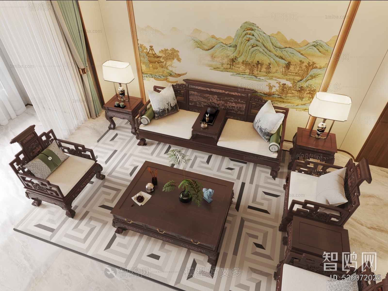 Chinese Style Sofa Combination