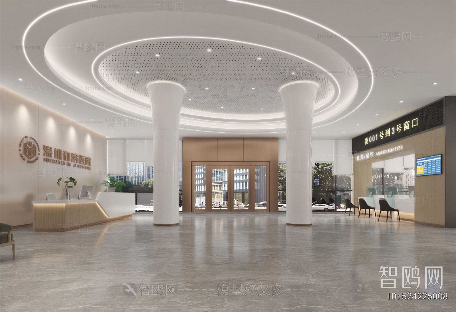 Modern Hospital Hall