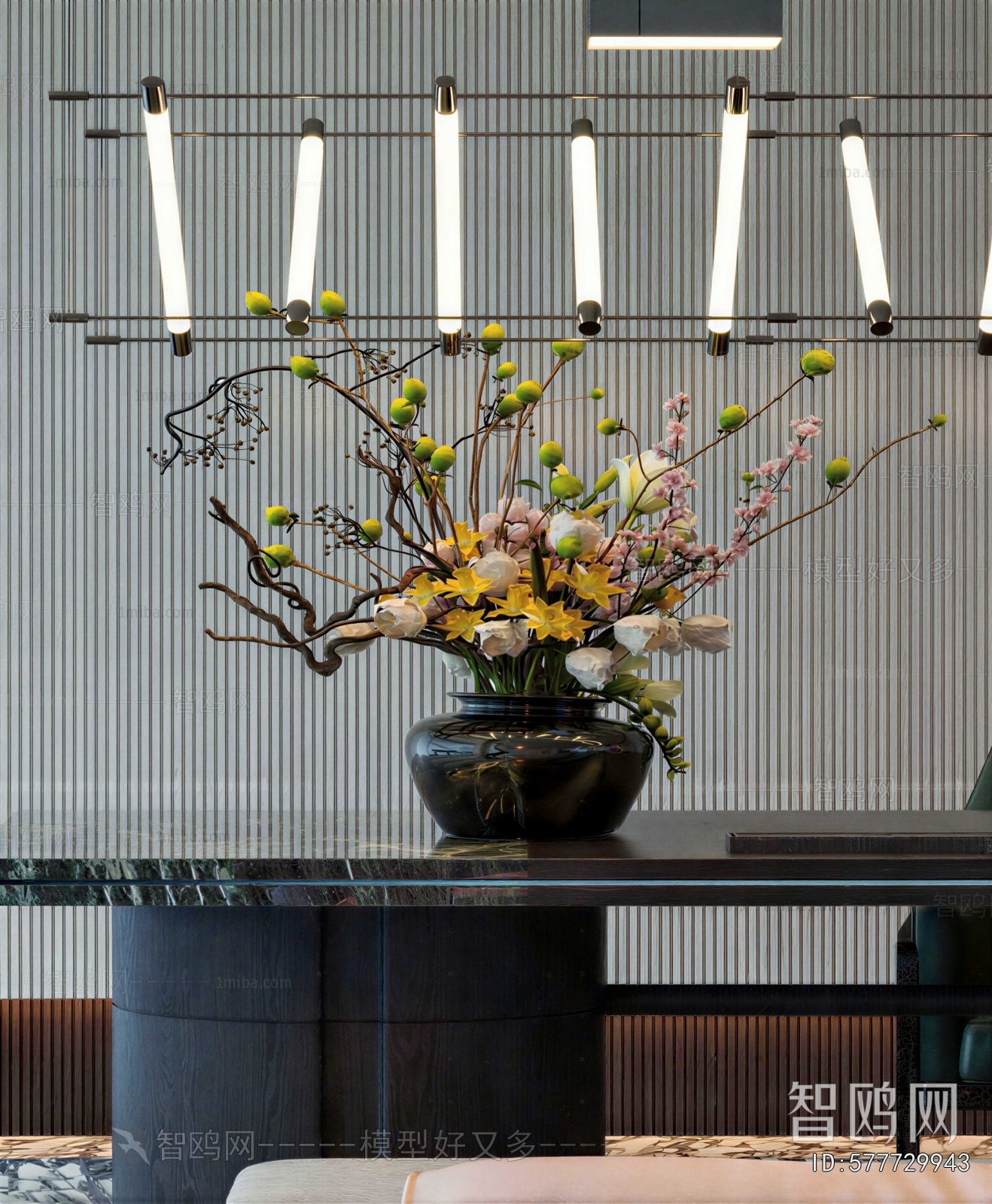 New Chinese Style Flower Arrangement