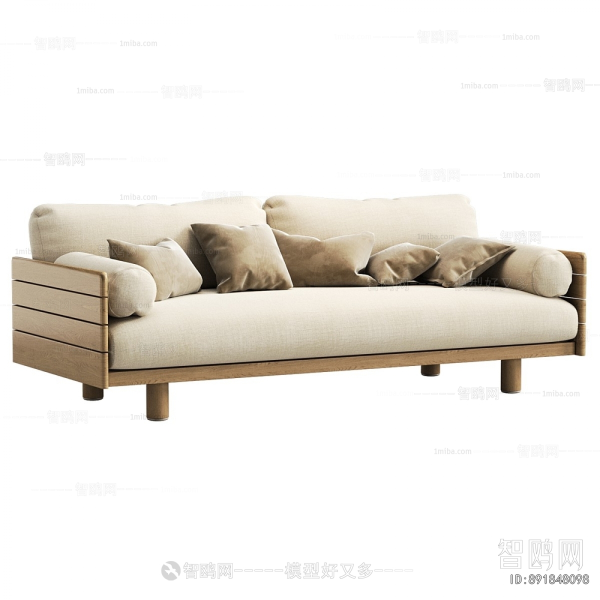 Modern Three-seat Sofa