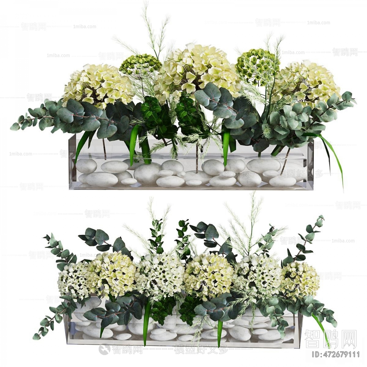 Modern Potted Green Plant