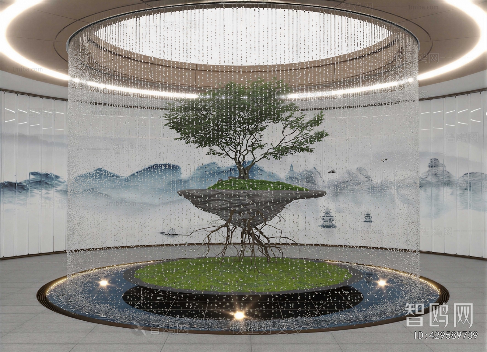 New Chinese Style Plant Landscaping